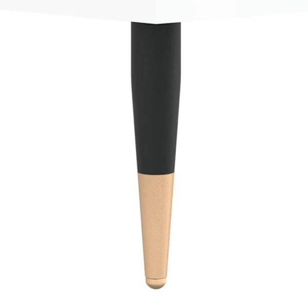 Sæt med 2 natborde med åbent rum 40 x 35 x 50 cm hvidt ingeniørtræ DEC035006 Vit