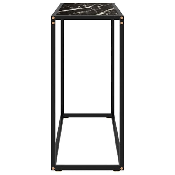 Praktisk konsolbord til en organiseret indgang 80 x 35 x 75 cm hærdet glas og stål DEC032170 Guld