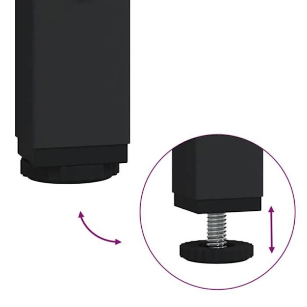 Praktisk konsolbord med opbevaringsskuffer og hylder 72,5 x 25 x 75 cm grå ingeniørtræ DEC032233 kastanj
