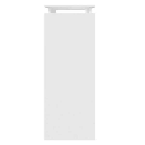 Bordskonsol med funktionell design och hylla 80 x 30 x 80 cm, vit ingenjörsträ DEC031716 Vit