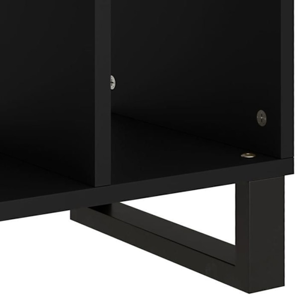 Sideboard med 2 åbne rum 40 x 31 x 46 cm mango-træ og ingeniør træ brun og metal DEC032895 kastanj