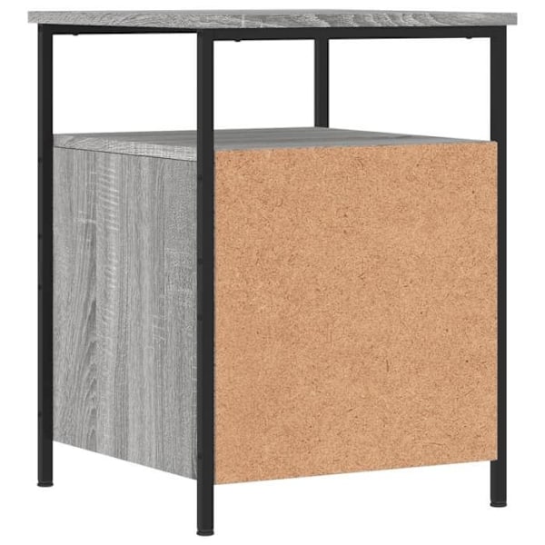 Yötaulukko, jossa on kaksi laatikkoa ja hylly 44 x 45 x 60 cm harmaata teknistä puuta DEC034669 kastanj