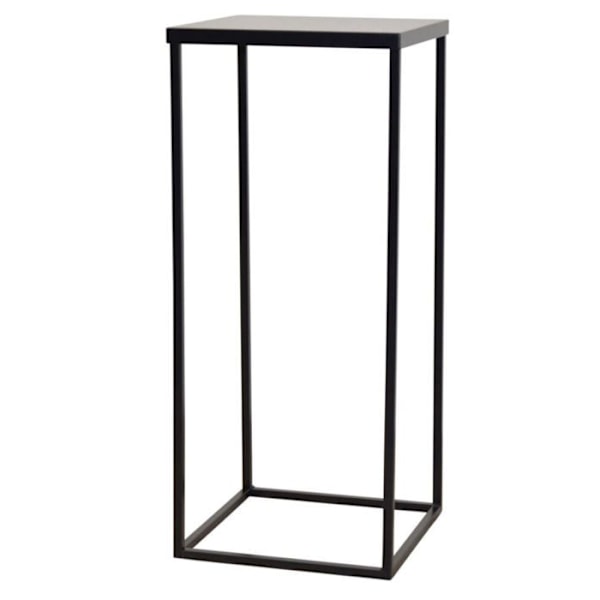 Sort bord i sort metal moderne design 30 x 30 x 70