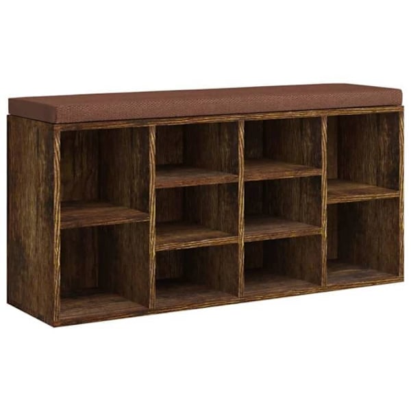 Kenkähylly 10 lokeroa 103 x 30 x 48 cm tekopuu, savukesation väri DEC024840
