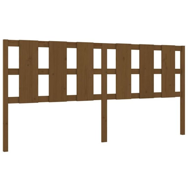 Sänggavel tillbehör sovrum möbel 205,5 x 4 x 100 cm massiv ljusbrun TDL0202889