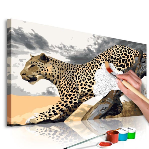 Malebog til selvudfyldning maleri efter numre mønster Gepard 60 x 40