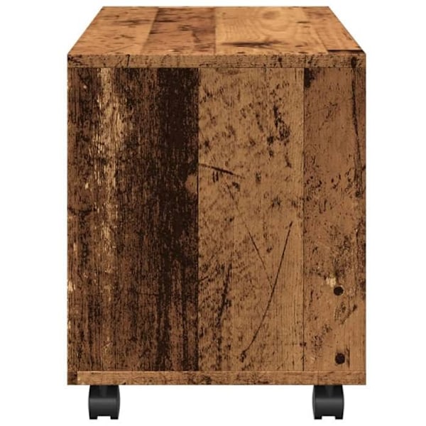 Hjælpebord på hjul 72 x 33 x 42,5 cm ingeniørtræ i farven gammelbrun DEC031393 kastanj