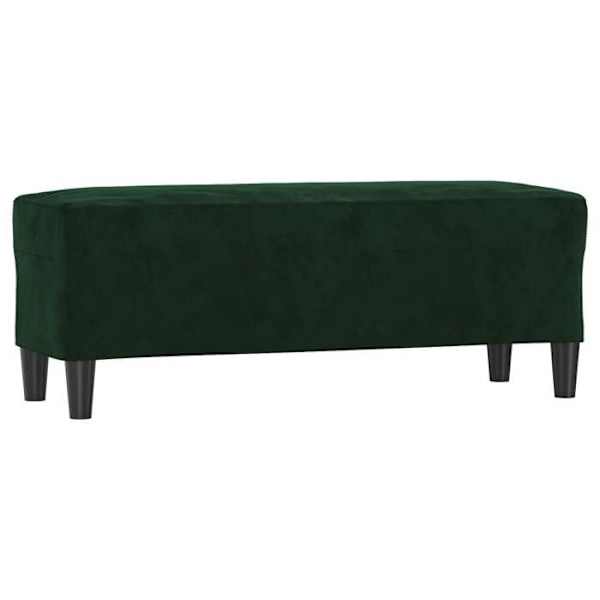 'Entry bench for the end of the bed 100 x 35 x 41 cm in green velvet DEC024688' Grön