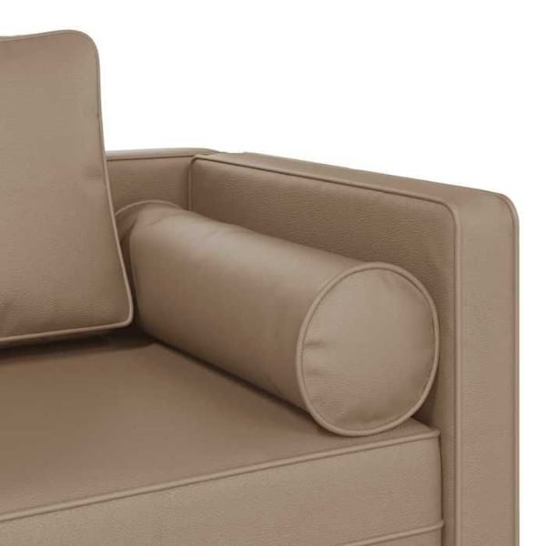 Meridienne chaise longue sohva sisätiloihin PVC-tyynyillä cappuccino-värissä DEC026065 Flerfärgad