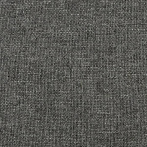 Hovedgærde til seng, soveværelse, møbel i 2 dele 80 x 5 x 78/88 cm, mørkegrå stof TDL0206355 Grå