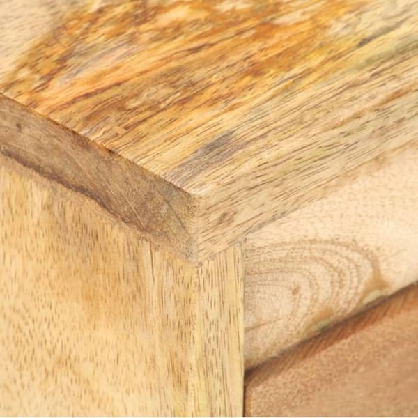 Natbord med opbevaringsrum med dør 40 x 30 x 45 cm mangotræ med naturlig træfinish DEC032922 kastanj