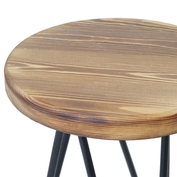 Set med 2 taburetter bord för växter / hyllstöd planteringskruka industriell design