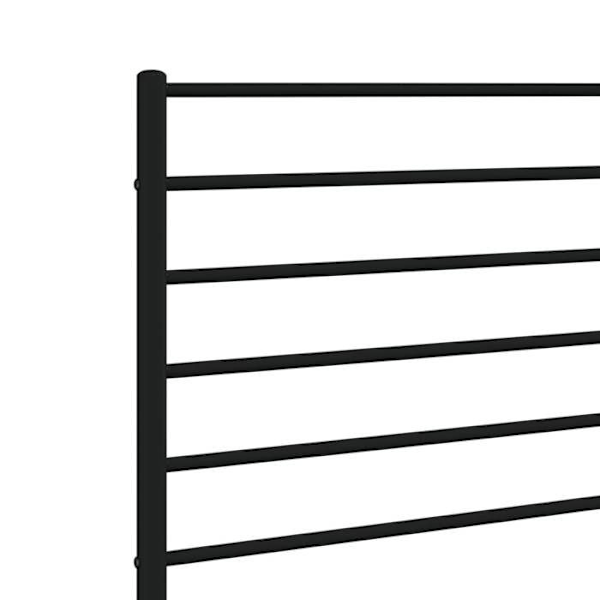 Hovedgavl til seng til soveværelse møbel 80 cm metal sort TDL0202408