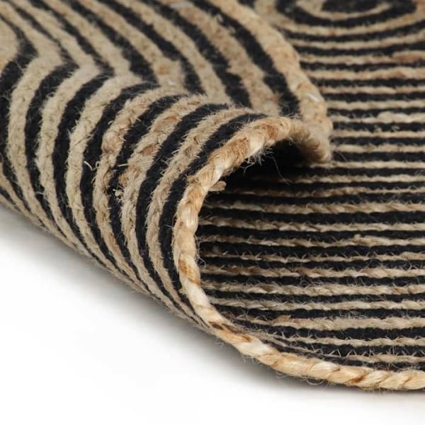 Matta - Jute - Rektangulär - Svart - Modern - Inomhus Svart
