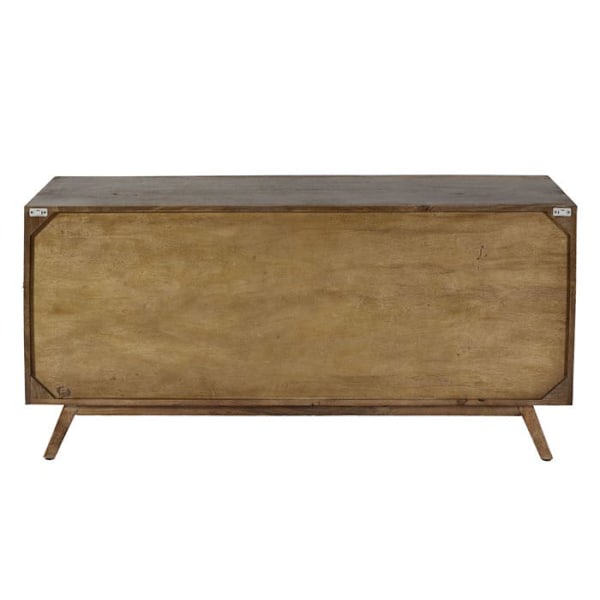 Buffet, jossa on 4 osastoa ja 4 hyllyä mangopuusta, 72x146x43 cm 04_0005991 kastanj