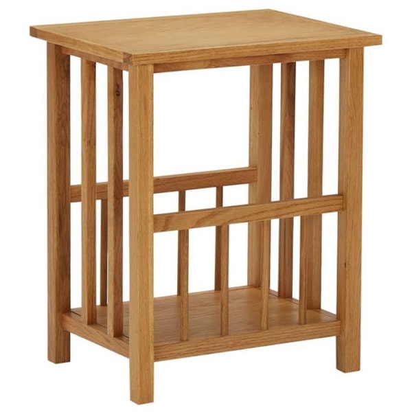Porte-revues sidetable 45 x 35 x 55 cm i brunt egetræ DEC032579 kastanj