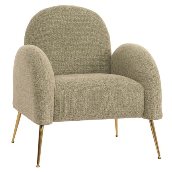 Lounge cocktail lænestol retro lys grøn chenille stof ekstra tyk polstring på 22 cm 04_0006860 Grön