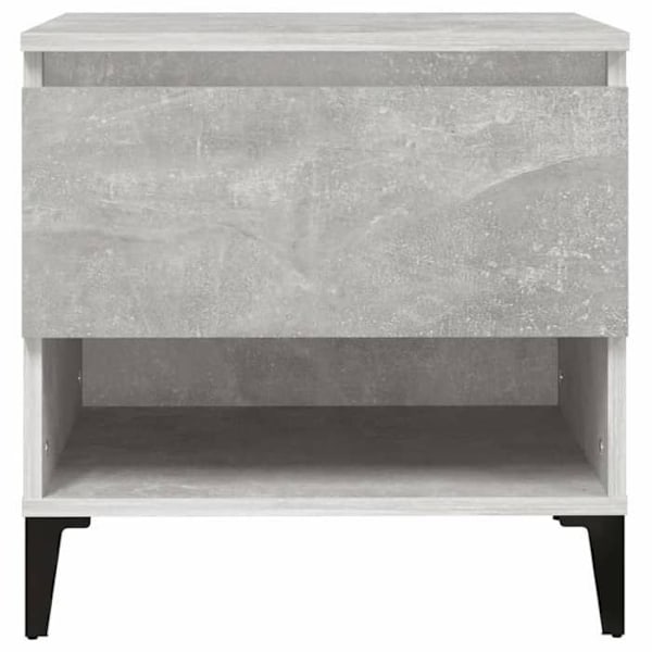 Side table with drawer 50 x 46 x 50 cm grey engineered wood DEC032456 kastanj
