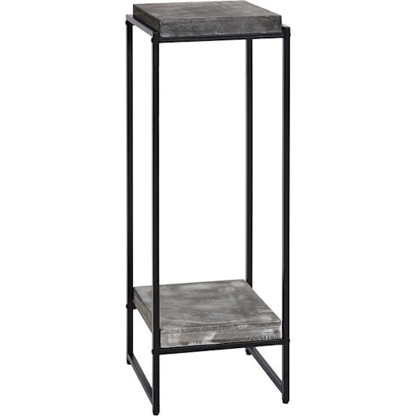 Plantebord støtte til planter hylde til blomster sidebord i metal MDF mørkegrå 101
