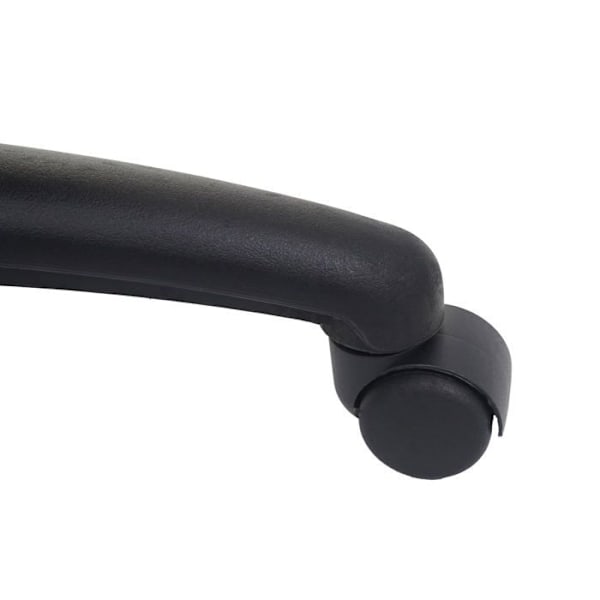 Ergonomisk kontorstol til gamere med hjul, drejelig, højdejusterbar, syntetisk, sort 04_0001839 Svart