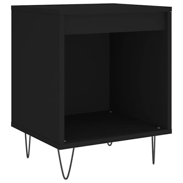 Sæt af 2 natborde med åbent rum 40 x 35 x 50 cm sorte ingeniørtræ DEC035549 kastanj