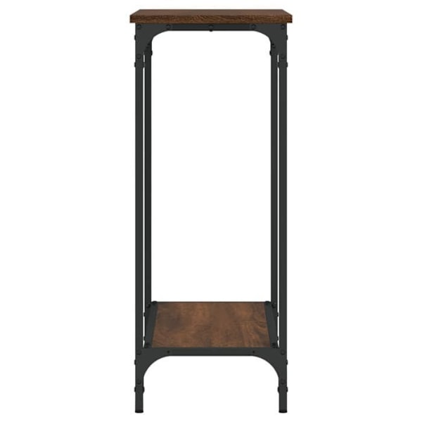 Konsolbord praktiskt för en organiserad entré 75 x 30,5 x 75 cm ingenjörsträ och metall DEC031880 kastanj