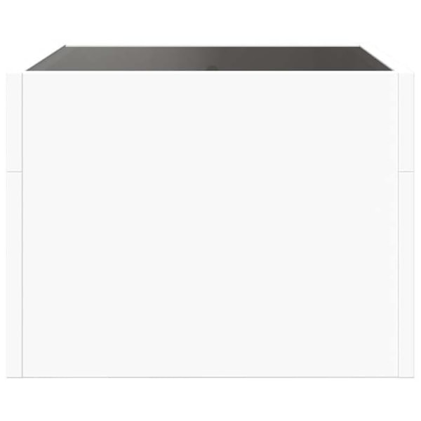 Yöpöytä LED-peilillä 40 x 40 x 30 cm valkoista engineering-puuta ja lasia DEC033126 Vit