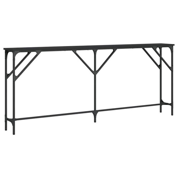 Funktionsdygtig konsolbord og stil 180 x 23 x 75 cm sort ingeniørtræ og metal DEC032123 kastanj