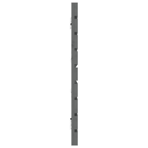 Sänggavel tillbehör sovrum väggmöbel palettstil 206 x 3 x 63 massiv trä grå