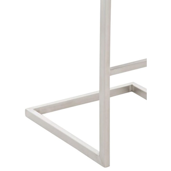 Barstol x1 moderne design, støtte i rustfrit stål, sæde i hvid PVC 10_0005318 Vit
