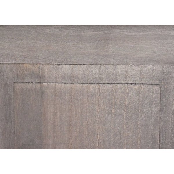 2 kappaleen seinähylly vaatekoukkuja, paneeli, koukkuja, 109 x 28 x 4 cm, harmahtava ruskea vanha puu 04_0007419 kastanj