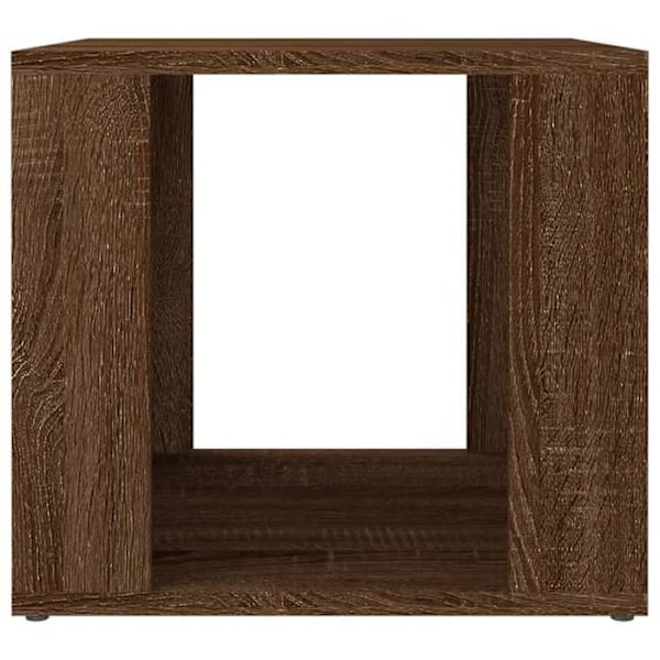 Nattbord med åbent rum 41 x 40 x 36 cm brun ingeniørtræ DEC033771 kastanj