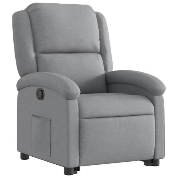 Fauteuil relax TV med komfortabel polstring, elektrisk løftefunktion i lys gråt stof DEC027907 Grå