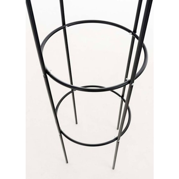 Puutarhan tuki köynnöksille, puutarhakoriste, 200x38 cm, mustaa metallia 10_0003960 Metall