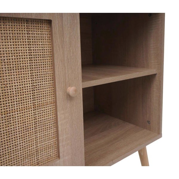 Kommode skab buffet opbevaringsrum i kubu og melamintræ 67x80x38 cm eglook 04_0006517 kastanj