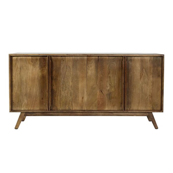 Buffet, jossa on 4 osastoa ja 4 hyllyä mangopuusta, 72x146x43 cm 04_0005991 kastanj