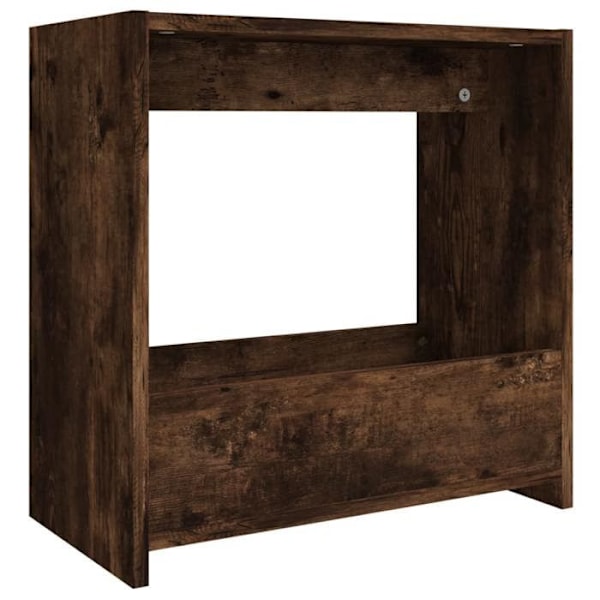 Side table end of sofa 50 x 26 x 50 cm brunt ingeniørtræ DEC032387 kastanj