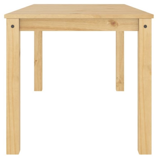 Design enkelt spisebord køkken 160 x 80 x 75 cm massivt fyrretræ egetræ farve DEC036898 kastanj