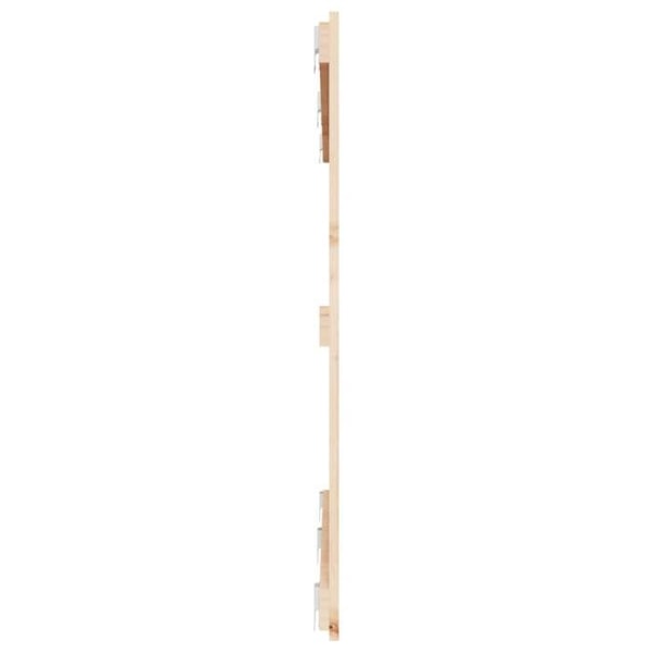 Hovedgærde til soveværelse møbel vægmonteret stil palette 147 x 3 x 90 massivt fyrretræ naturligt trä