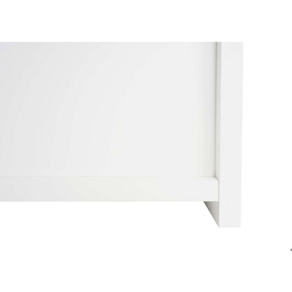 Spejlskab vægmonteret badeværelse 6 hylder blank 70 x 80 x 16 cm hvid 04_0005769 Vit