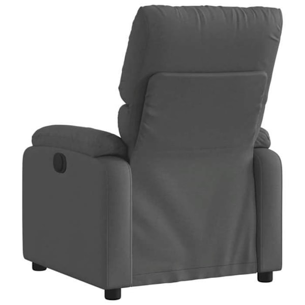 Fauteuil relax TV polstring komfortabel manuel vippes funktion i mørkegrå stof DEC027930 Grå