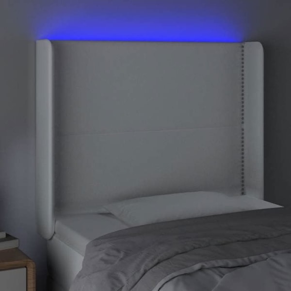 "Sengetro - LED - Syntetisk - 93x16x118/128 cm - Hvid - Moderne - Design" Vit