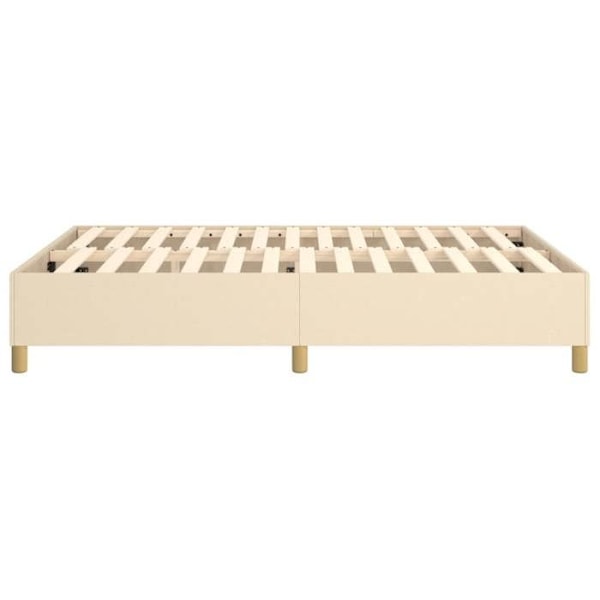 Sohvasänky - TDL - 140x190 cm - Kerma-coloinen kangas - Kahden hengen - Vanerilamellit Grädde