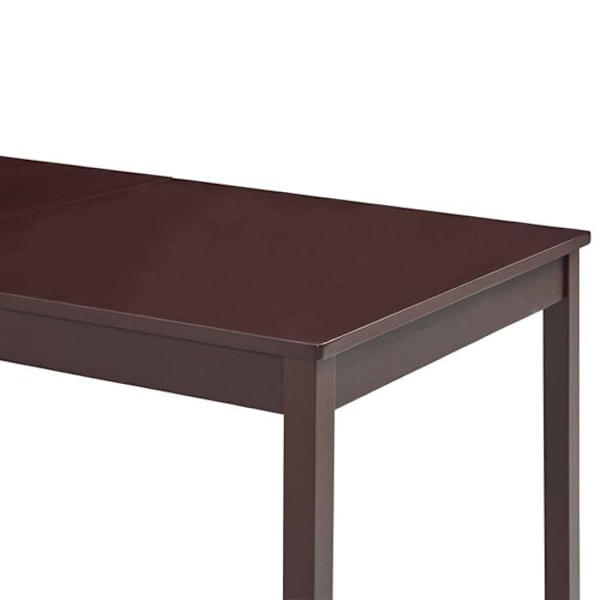 Moderne design spisebord 180 x 90 x 73 cm mørkebrun fyrretræ DEC036872 kastanj