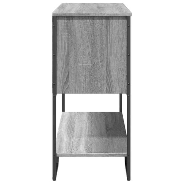 Toiminnallinen ja tyylikäs sisäänkäyntipöytä, jossa on säilytystilaa, 100 x 35 x 74,5 cm, harmaa tekopuu DEC032201 kastanj
