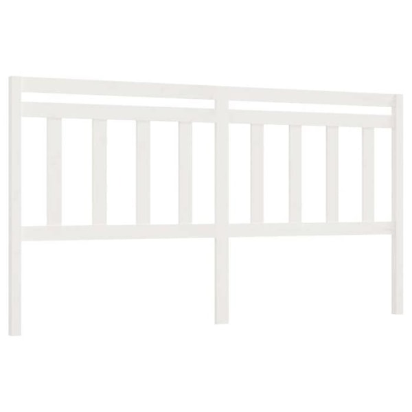 Hovedgærde - Kogletræ - 206x4x100 cm - Hvid - Moderne - Elegant design Vit
