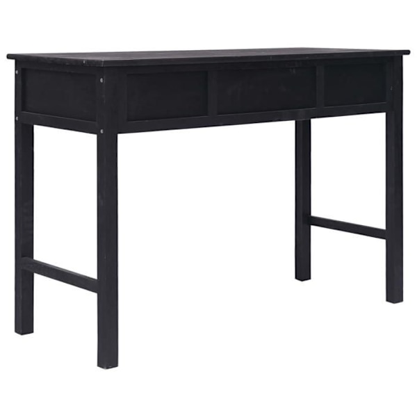 Praktisk konsolbord med skuffer til en organiseret entré 110 x 45 x 76 cm sort træ DEC032102 kastanj