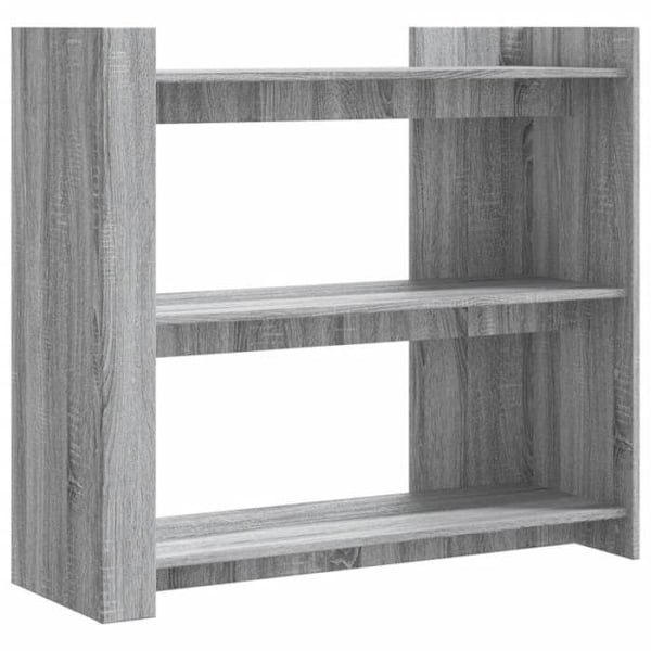 Funktionsdygtig og stilfuld konsolbord med hylder 100 x 35 x 90 cm i grå ingeniørtræ DEC032205 kastanj