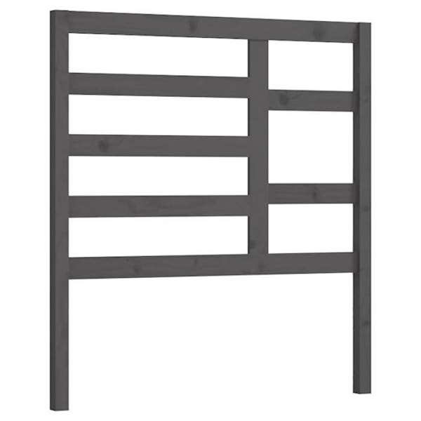 Sänggavel tillbehör sovrum möbel 96 x 4 x 104 grå tallträ