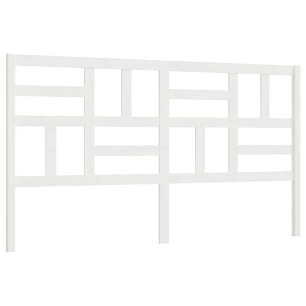 Sänggavel tillbehör sovrum möbel 206 x 4 x 104 cm vit furu TDL0203713
